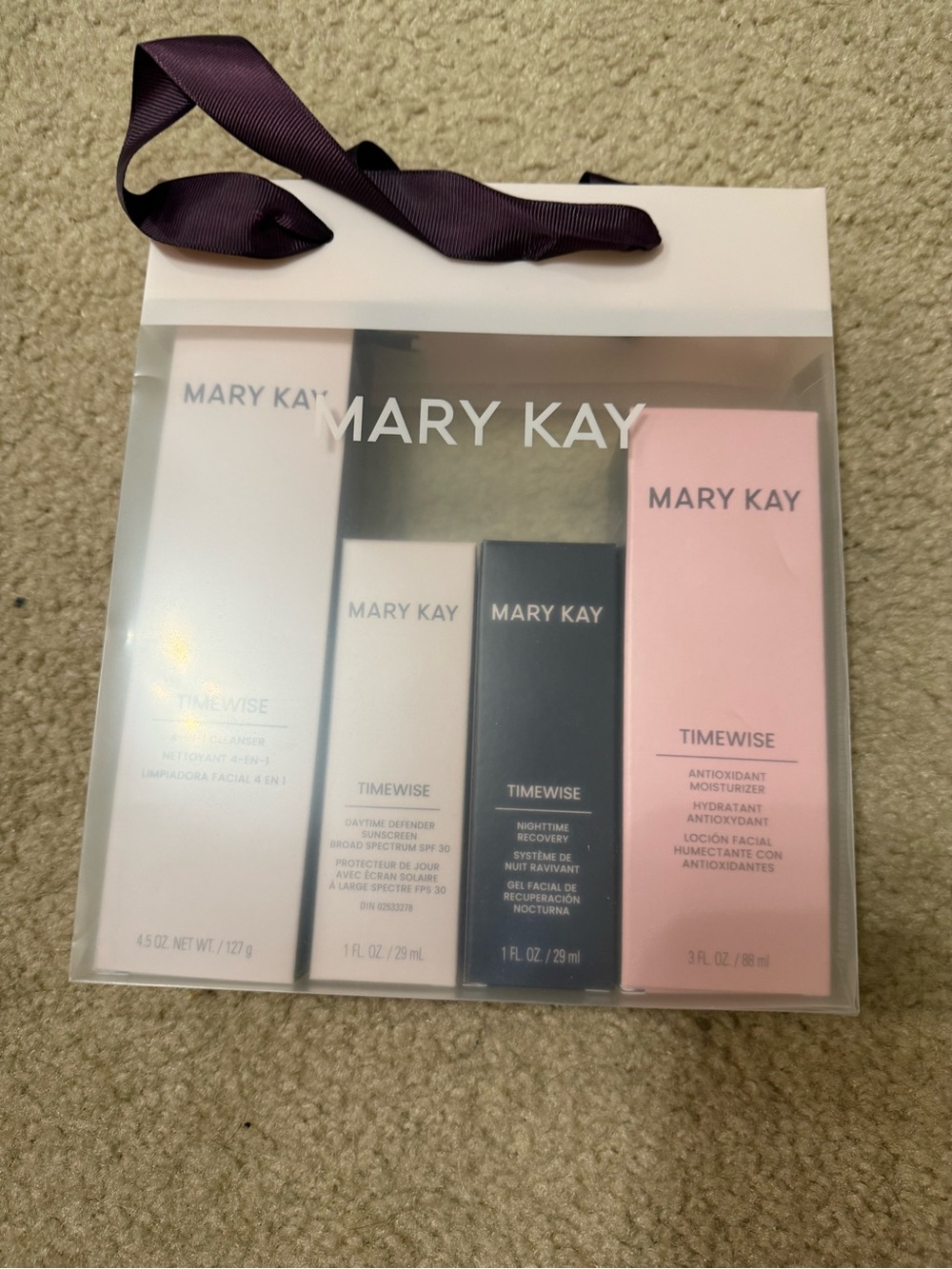 Mary Kay TimeWise Miracle Set Combination/Oily NEW Sealed 4 Piece Skincare